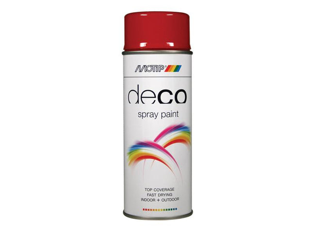 MOTIP¨ Deco Spray Paint High Gloss RAL 3002 Carmine Red 400ml MOT01640