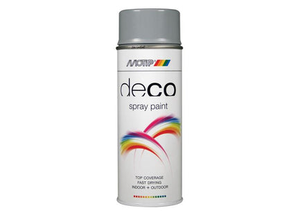 MOTIP¨ Deco Spray Paint High Gloss RAL 7001 Silver Grey 400ml MOT01689