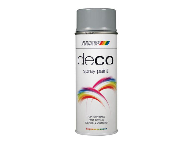 MOTIP¨ Deco Spray Paint High Gloss RAL 7001 Silver Grey 400ml MOT01689