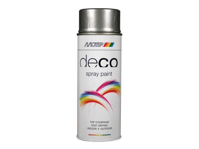 MOTIP¨ Deco Spray Paint High Gloss RAL 9007 Grey Aluminium 400ml MOT01697