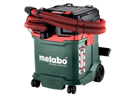 Metabo As 36-18 H 30 Pc-Cc Cordless H-Class Vacuum Cleaner 18V Bare Unit