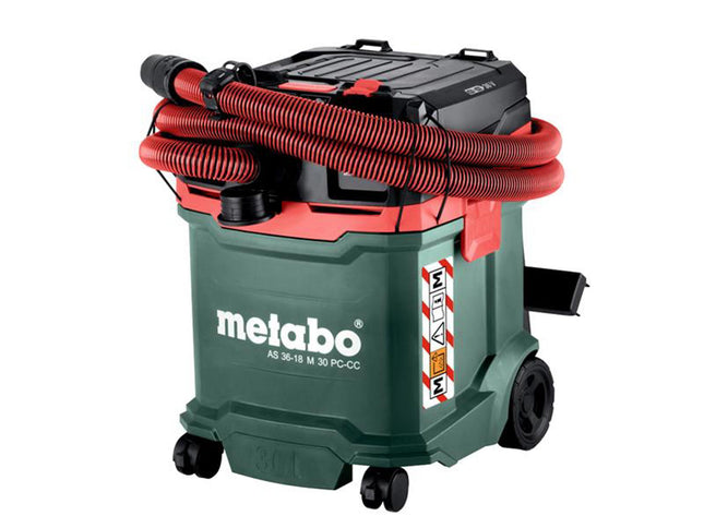 Metabo As 36-18 M 30 Pc-Cc M-Class Vacuum Cleaner 18V Bare Unit