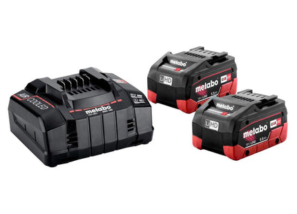 Metabo Basic Battery & Charger Set 18V 2 X Lihd 5.5Ah