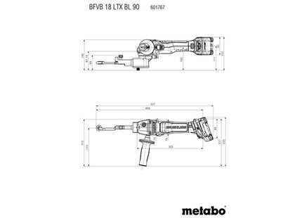 Metabo Bfvb 18 Ltx Bl 90 Band File 18V Bare Unit