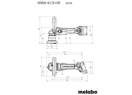 Metabo Kfmvb 18 Ltx Bl 4 Rf Bevelling Tool For Metal 18V Bare Unit
