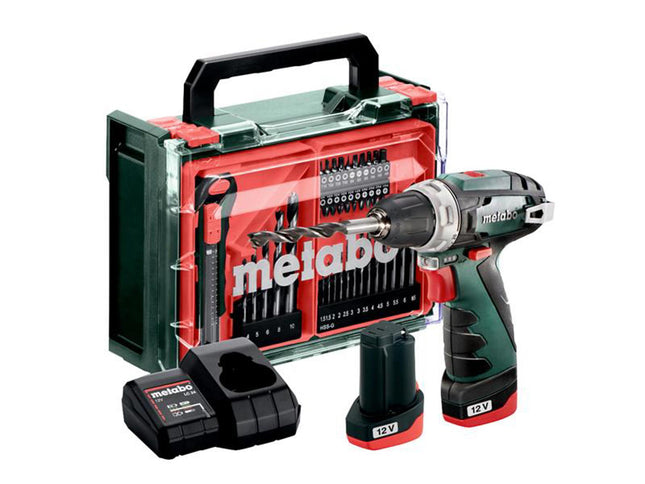 Metabo Powermaxx Bs Drill Driver Basic Set 12V 2 X 2.20Ah Li-Ion