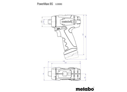 Metabo Powermaxx Bs Drill Driver Basic Set 12V 2 X 2.20Ah Li-Ion