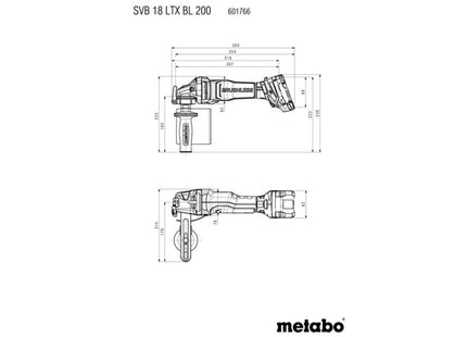 Metabo Svb 18 Ltx Bl 200 Cordless Burnisher 18V Bare Unit
