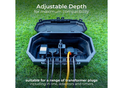 Masterplug Collapsible Electrical Connection Box + Extension Lead 240V 4-Gang 13A 8M