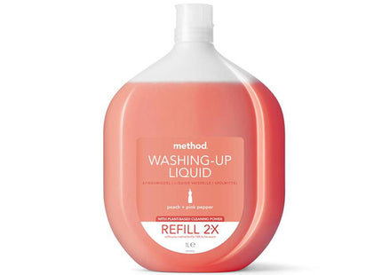 Method Washing Up Liquid Refill Peach & Pink Peppercorns 1L 4005982