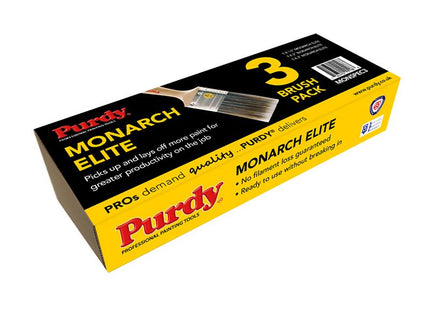 Purdy Monarch Elite Paint Brush Set, 3 Piece