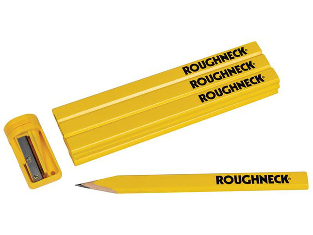 Roughneck Carpenters Pencils (10) With Sharpener