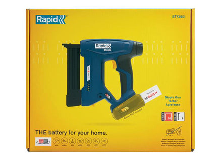 Rapid Btx553 Battery-Powered Staple Gun P4a 18V Bare Unit