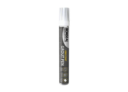 Ronseal One Coat Grout Pen Brilliant White 15Ml