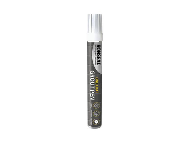 Ronseal One Coat Grout Pen Brilliant White 15Ml