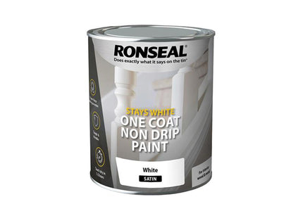 Ronseal Stay White One Coat Satin 750Ml