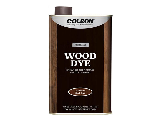 Ronseal Colron Refined Wood Dye Jacobean Deep Oak 250ml - 36891 - Perfect for Wood Projects