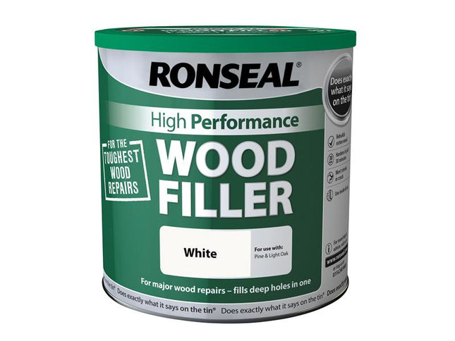 Ronseal High-Performance Wood Filler White 3.7kg 