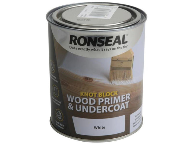 Ronseal Knot Block Primer & Undercoat White 750ml - 36481 - Flawless Finish