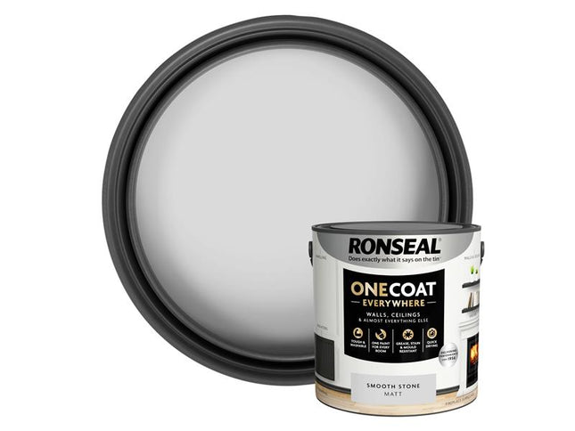 Ronseal One Coat Everywhere Interior Paint Almond Matt 2.5 litre