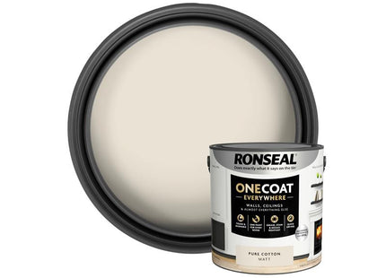 Ronseal One Coat Everywhere Interior Pure Cotton Matt 2.5 litre