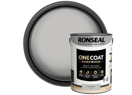 Ronseal One Coat Everywhere Interior Slate Grey Matt 5 litre