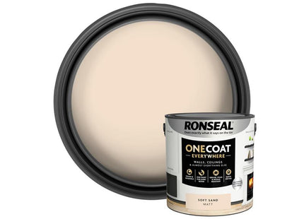 Ronseal One Coat Everywhere Interior Soft Sand Matt 2.5 litre