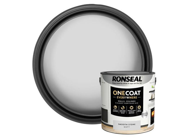 Ronseal One Coat Everywhere Interior Smooth Stone Matt 2.5 litre