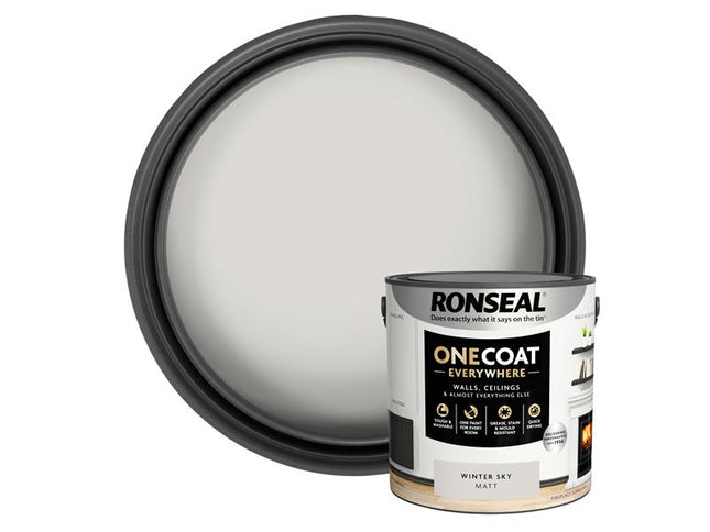 Ronseal One Coat Everywhere Interior Winter Sky Matt 2.5 litre