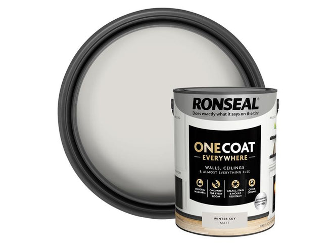 Ronseal One Coat Everywhere Interior Winter Sky Matt 5 litre