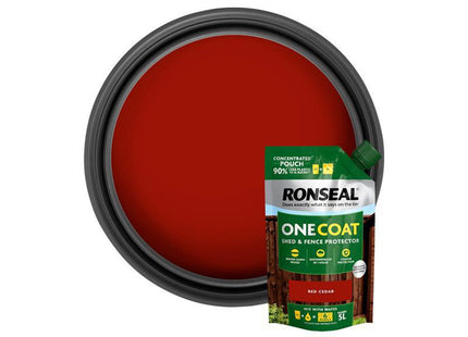 Ronseal One Coat Shed & Fence Refill Pouch Red Cedar 950Ml