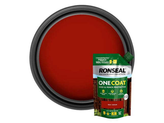 Ronseal One Coat Shed & Fence Refill Pouch Red Cedar 950Ml