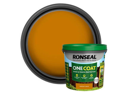 Ronseal One Coat Shed & Fence Protection Harvest Gold 5 Litre