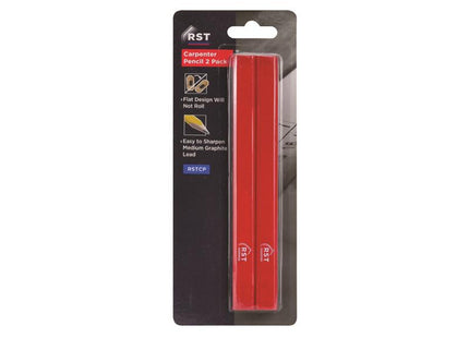 R.S.T. Carpenter's Pencils (Pack 2) 