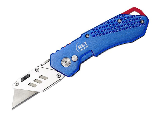 R.S.T. Aluminium Blue Folding Knife 