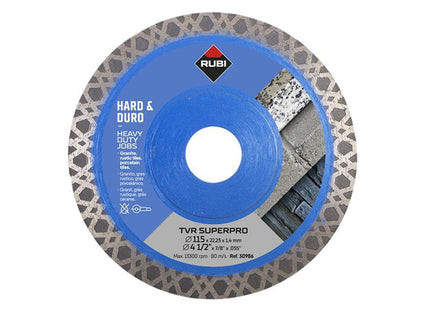 Rubi Tiling Tools Tvr115 Tvr Superpro Diamond Blade 115Mm
