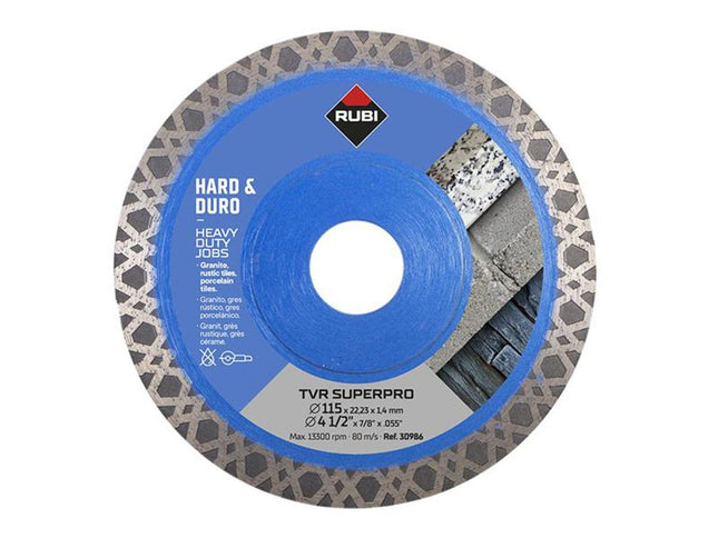 Rubi Tiling Tools Tvr115 Tvr Superpro Diamond Blade 115Mm