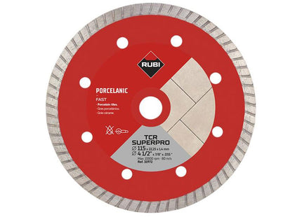 Rubi Tiling Tools Tcr115 Superpro Diamond Blade 115Mm