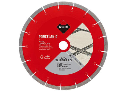 Rubi Tiling Tools Spl 250 Ext Superpro Diamond Blade 250Mm