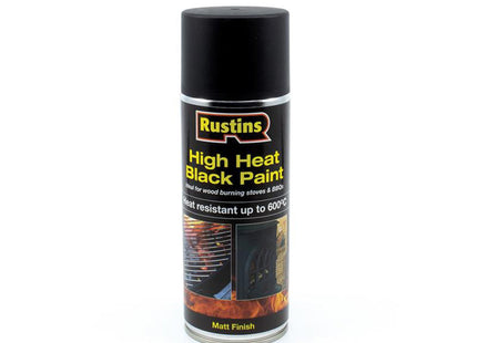 Rustins High Heat Aerosol 400Ml Black