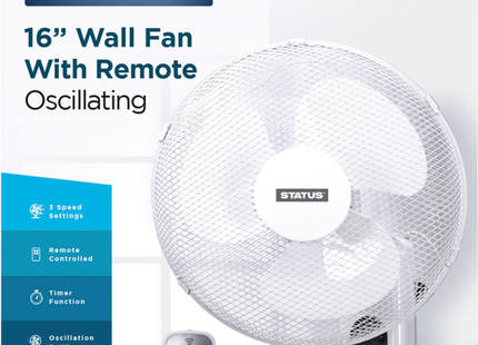 Stearn Electrical Wall Fan Remote Control 16W - Ideal for Home and Office
