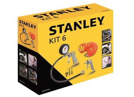 Stanley Air Compressors Air Tool Kit, 6 Piece