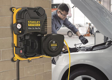 Stanley Air Compressors Fmxcmd152we Fatmax Wall Mounted Air Hose 1.5 Hp 8 Bar 9M