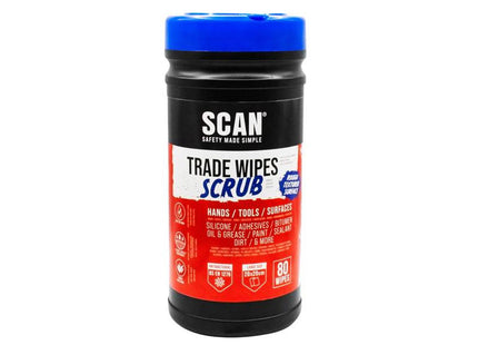 Scan Scrub Wipes (Tub 80)