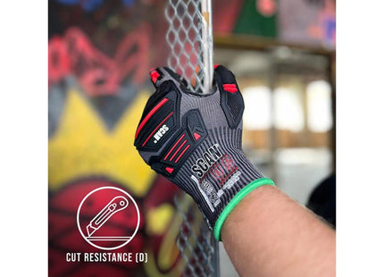 Scan Nitrile Palm Impact Cut D Gloves - Xl (Size 10)