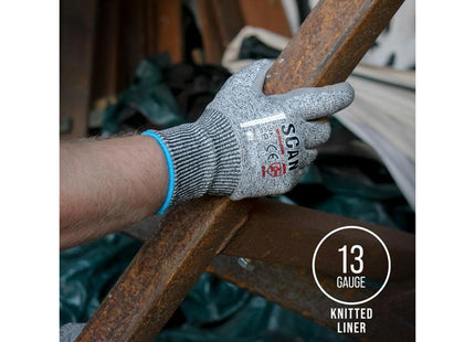 Scan Pu Palm Cut D Gloves - M (Size 8)