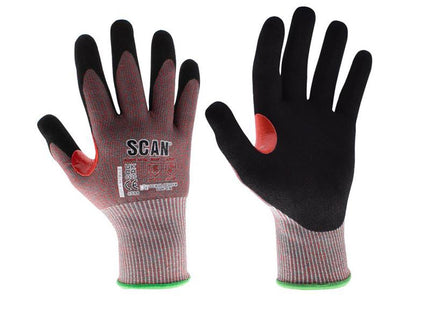 Scan Nitrile Palm Cut F Gloves - Xl (Size 10)