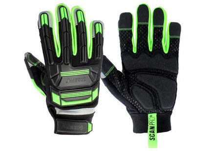 Scan Anti Impact Synthetic Leather & Polymer Gloves - M (Size 8)