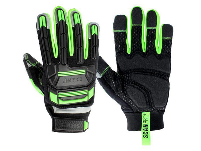 Scan Anti Impact Synthetic Leather & Polymer Gloves - M (Size 8)