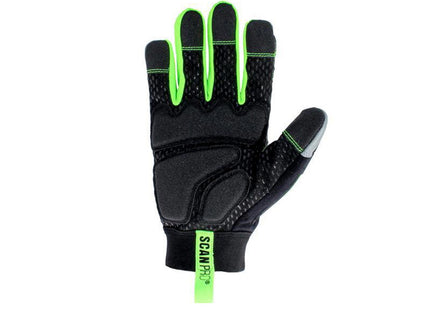 Scan Anti Impact Synthetic Leather & Polymer Gloves - M (Size 8)